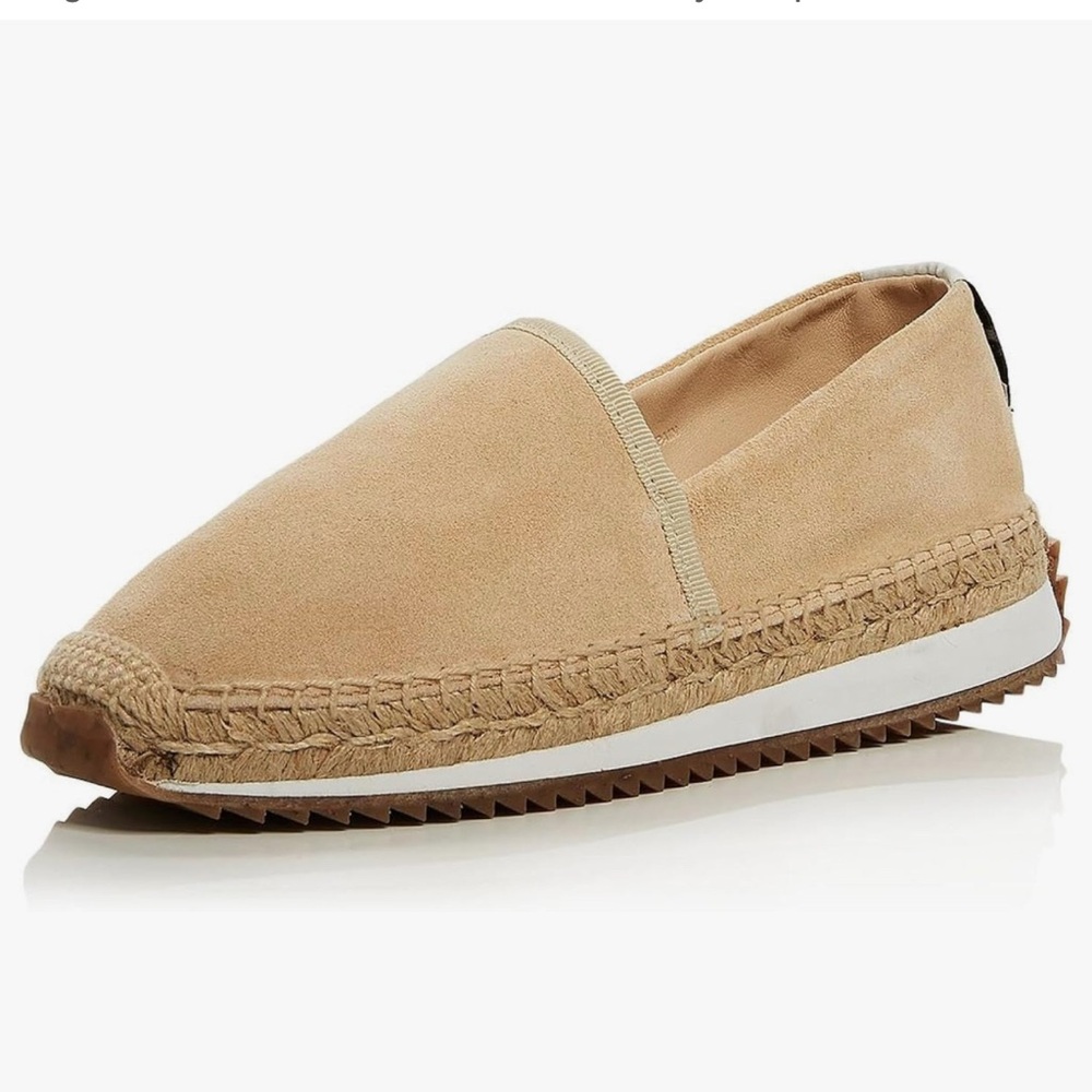 Rag & Bone Espadrille Sneaker In Macadamia Suede Size 8.